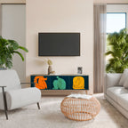 TOGETHER BUT SEPARATELY TV-Lowboard mit 3 Türen in Eiche-Optik