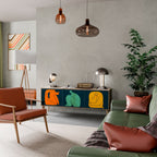 TOGETHER BUT SEPARATELY TV-Lowboard mit 3 Türen in Eiche-Optik