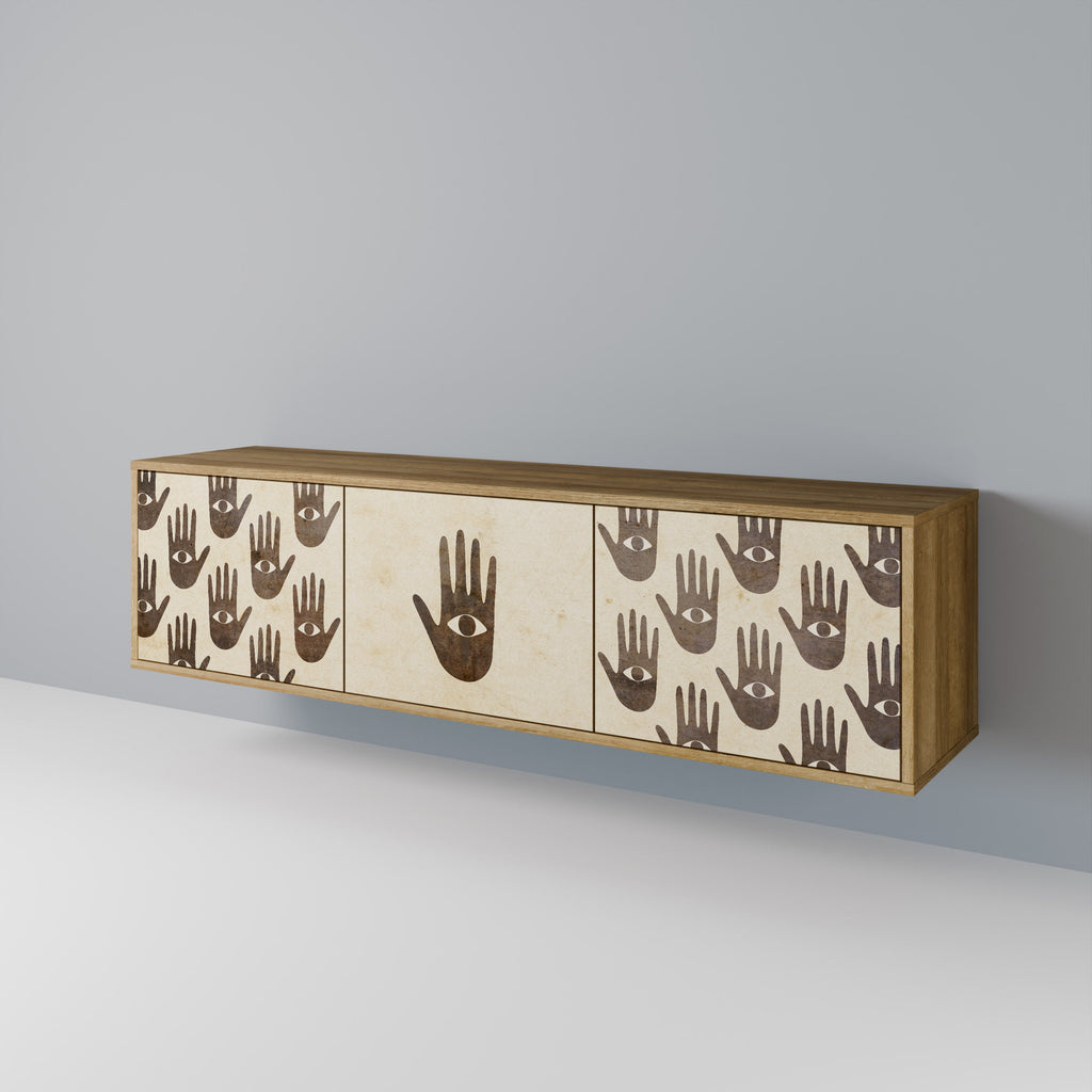 SEE MORE TV-Lowboard mit 3 Türen in Eiche-Optik