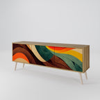 COLORFUL STRANDS 3-Door TV Cabinet