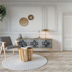 GAMER CHOICE TV-Lowboard mit 3 Türen in Eiche-Optik