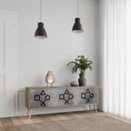 GAMER CHOICE TV-Lowboard mit 3 Türen in Eiche-Optik