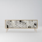 ASHEN ARIA TV-Lowboard mit 3 Türen in Eiche-Optik