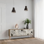 ASHEN ARIA TV-Lowboard mit 3 Türen in Eiche-Optik