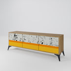 DYED BY ORANGE TV-Lowboard mit 3 Türen in Eiche-Optik