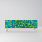 NOSTALGIC MEMORIES TV-Lowboard mit 3 Türen in Eiche-Optik