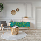 NOSTALGIC MEMORIES TV-Lowboard mit 3 Türen in Eiche-Optik