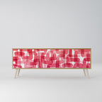 KALEIDOSCOPIC CUBISM TV-Lowboard mit 3 Türen in Eiche-Optik