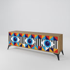 ABSTRACTION AND GEOMETRY TV-Lowboard mit 3 Türen in Eiche-Optik