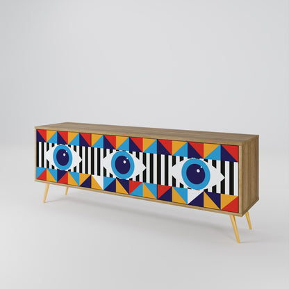ABSTRACTION AND GEOMETRY 3-türiges TV-Lowboard