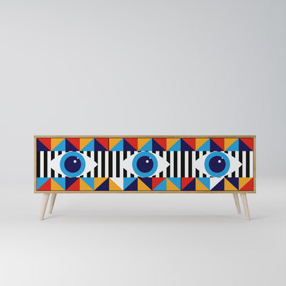 ABSTRACTION AND GEOMETRY 3-türiges TV-Lowboard
