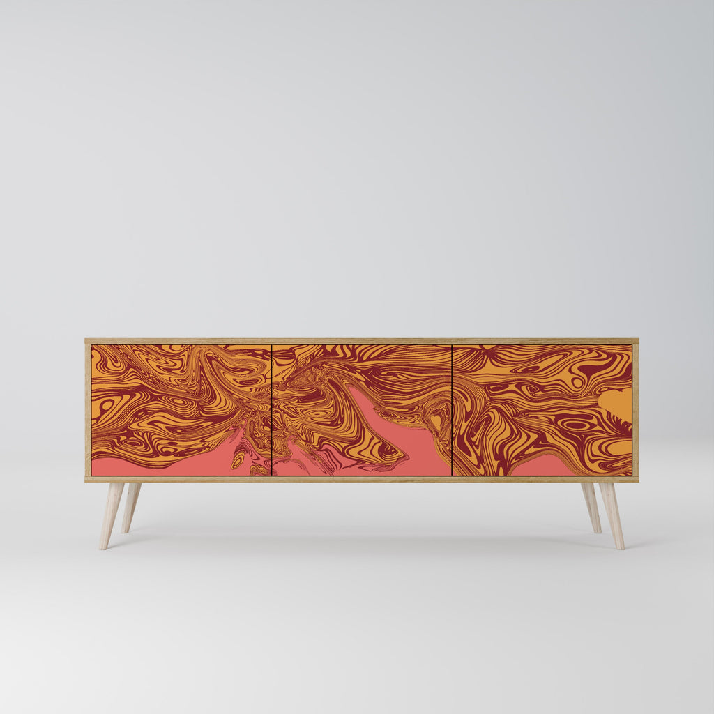 FLOATING THOUGHTS TV-Lowboard mit 3 Türen in Eiche-Optik