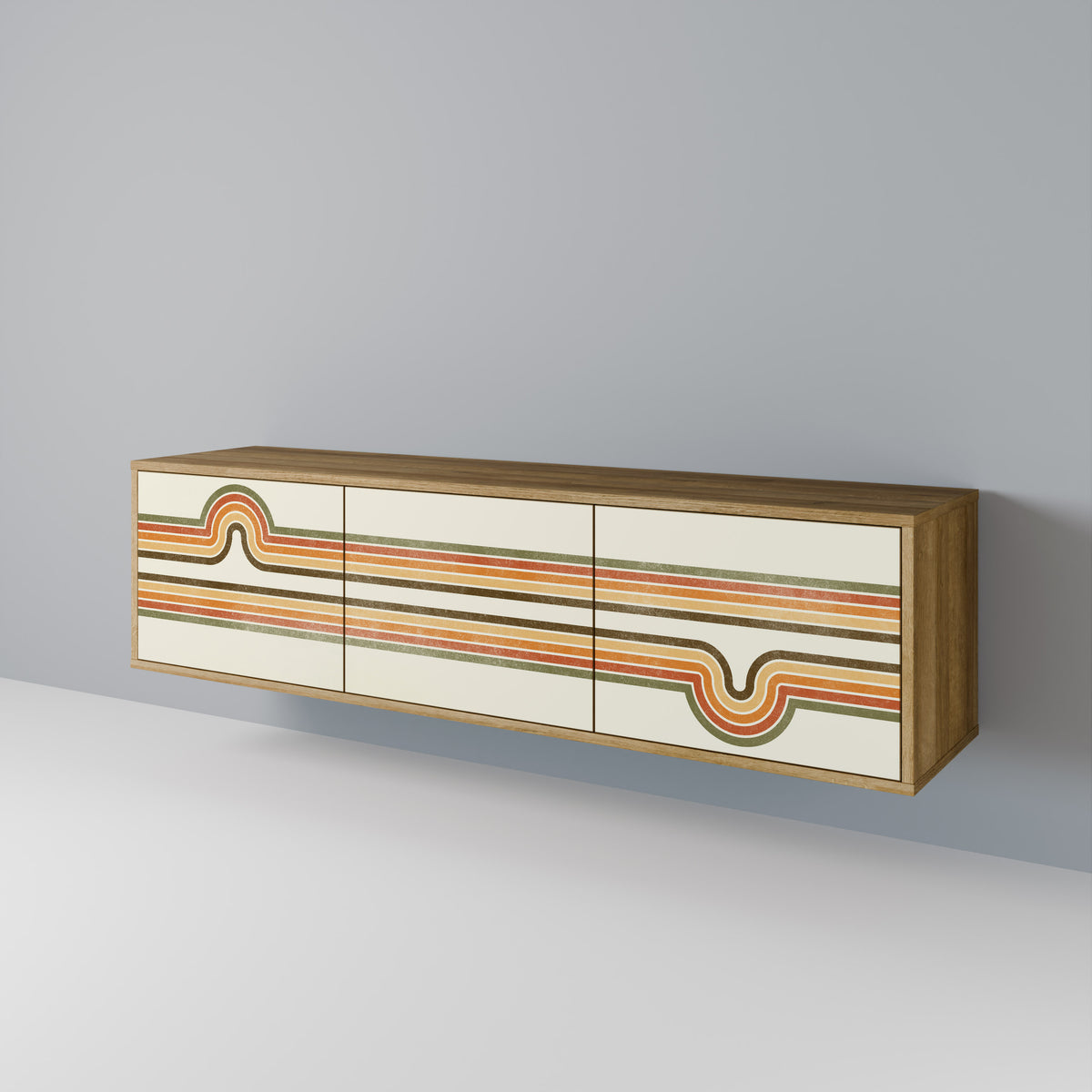 EXCEPTIONAL STREAM 3-türiges TV-Lowboard
