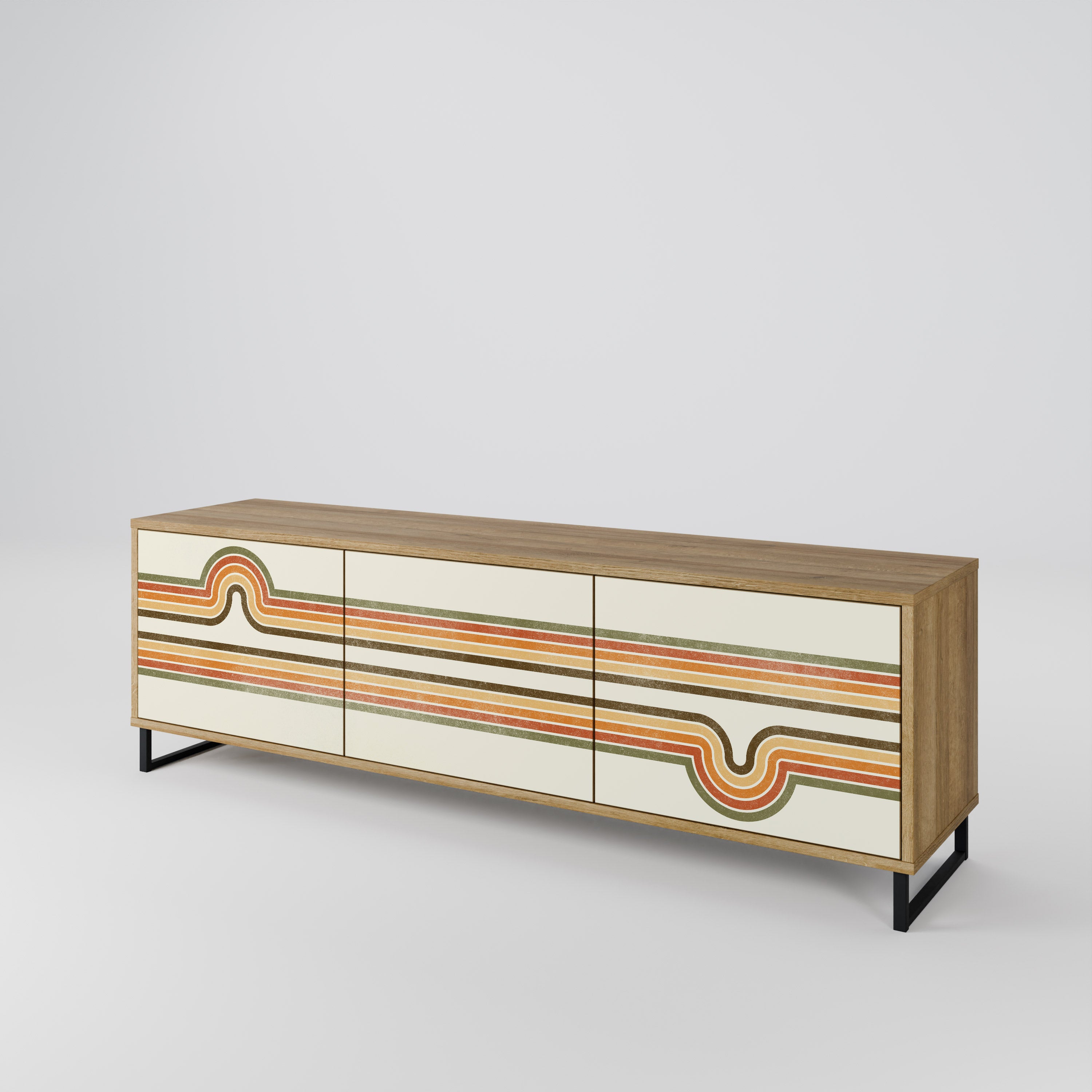 EXCEPTIONAL STREAM 3-türiges TV-Lowboard