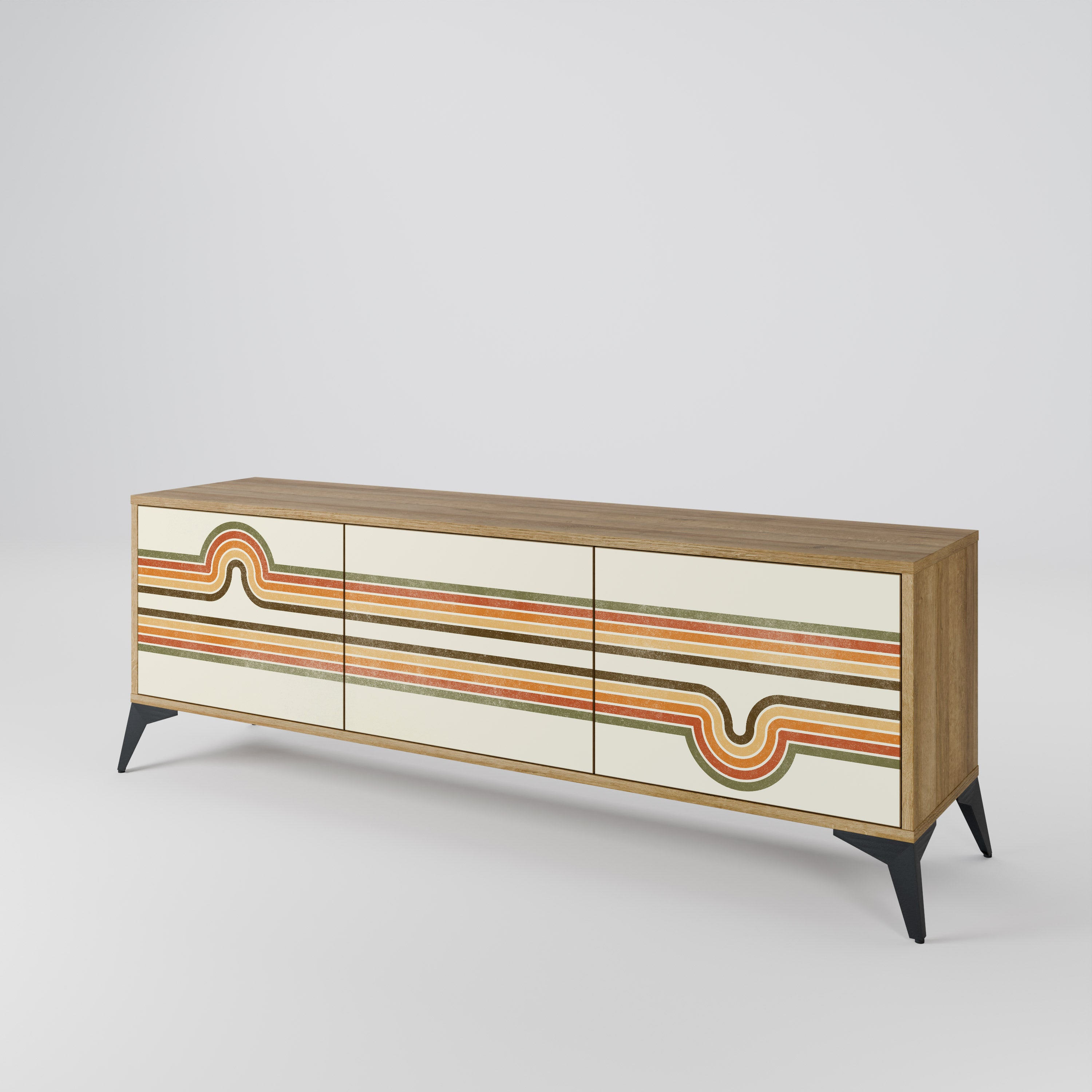 EXCEPTIONAL STREAM 3-türiges TV-Lowboard