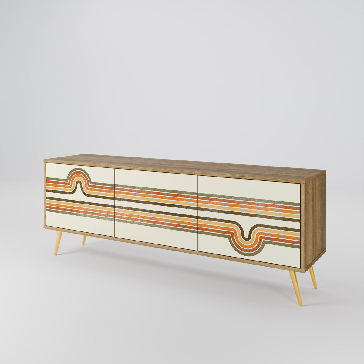 EXCEPTIONAL STREAM 3-türiges TV-Lowboard