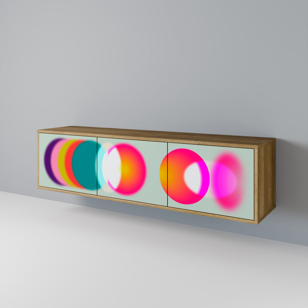 SYMPHONY OF COLORS TV-Lowboard mit 3 Türen in Eiche-Optik