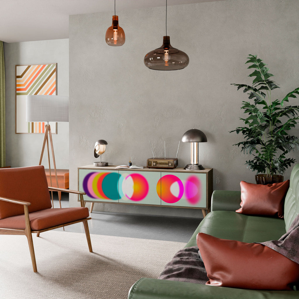 SYMPHONY OF COLORS TV-Lowboard mit 3 Türen in Eiche-Optik