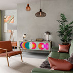 SYMPHONY OF COLORS TV-Lowboard mit 3 Türen in Eiche-Optik