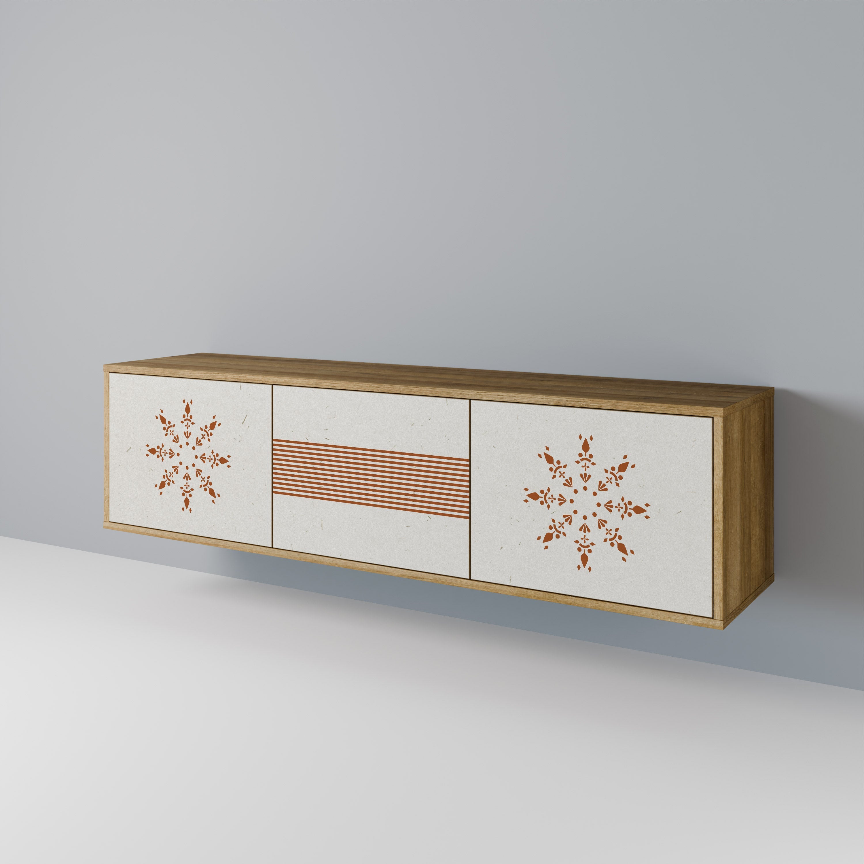 DAILY HARMONY TV-Lowboard mit 3 Türen in Eiche-Optik