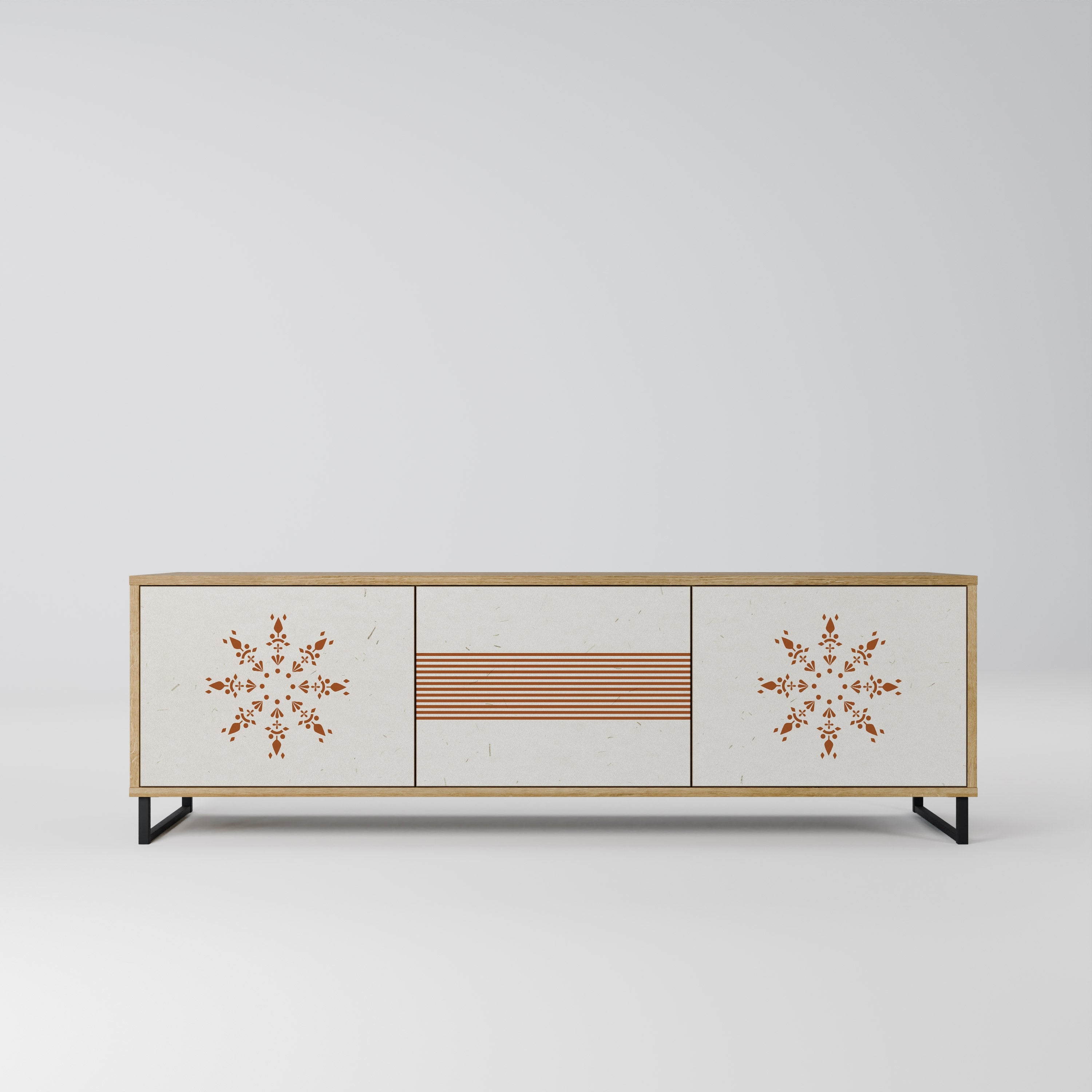 DAILY HARMONY TV-Lowboard mit 3 Türen in Eiche-Optik