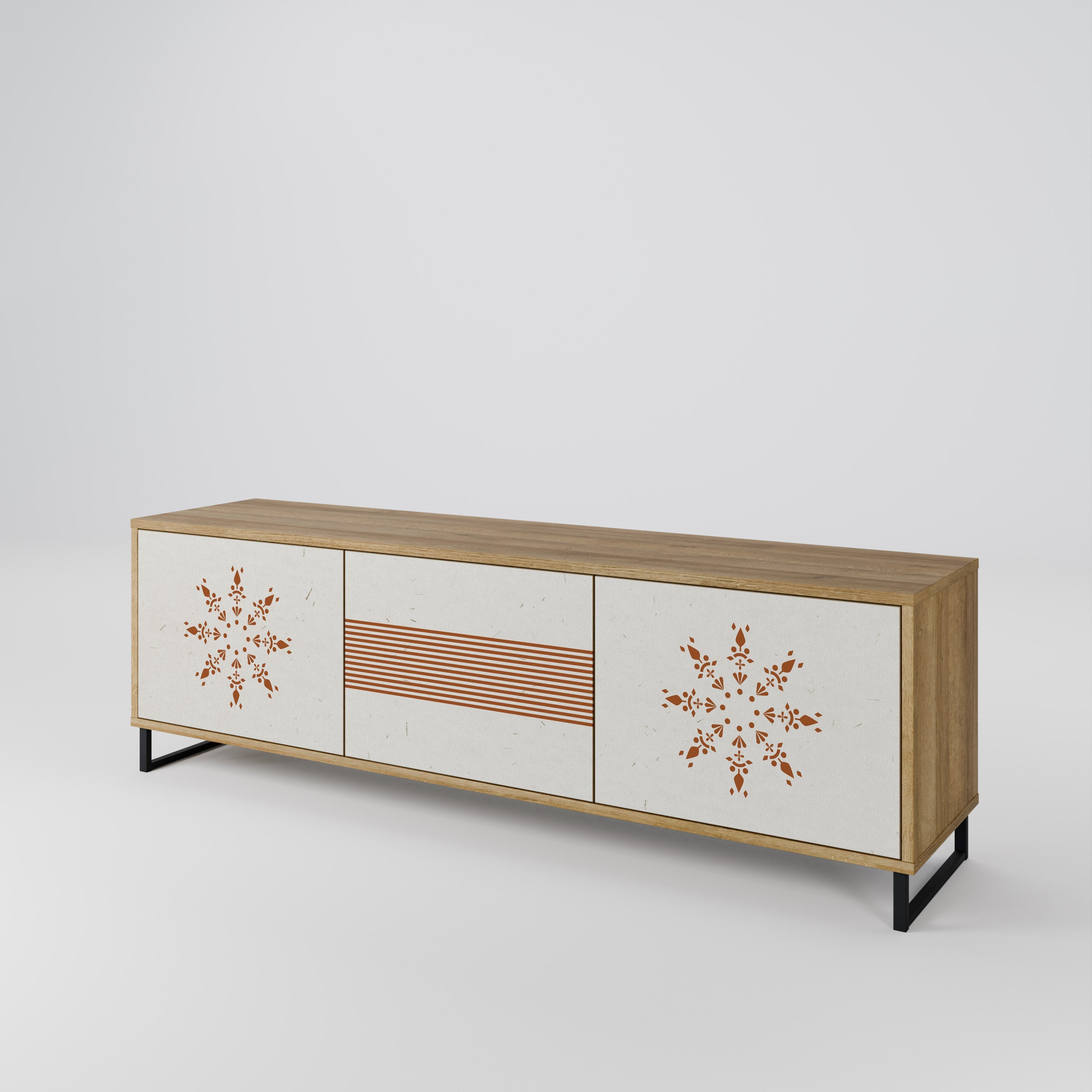 DAILY HARMONY TV-Lowboard mit 3 Türen in Eiche-Optik