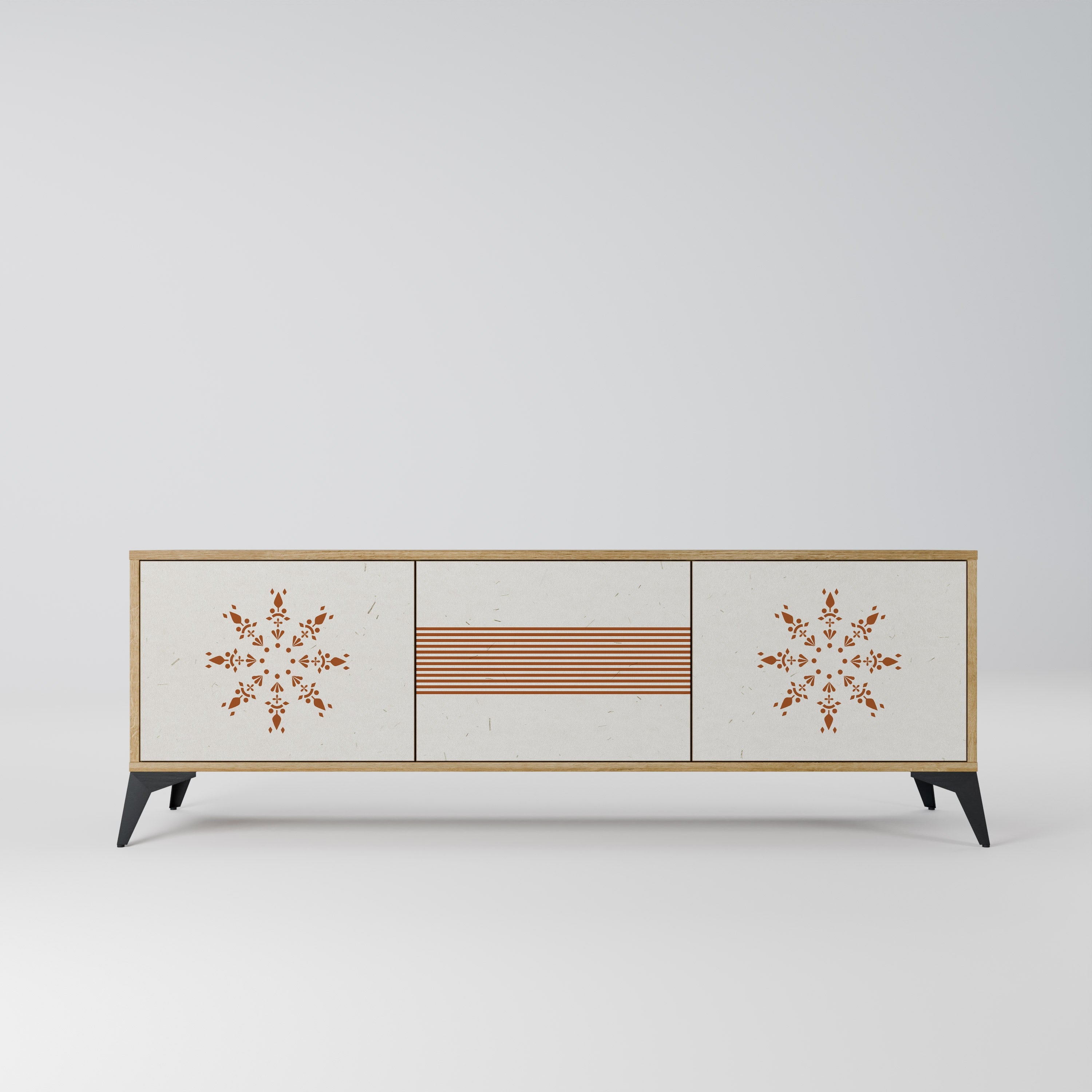 DAILY HARMONY TV-Lowboard mit 3 Türen in Eiche-Optik