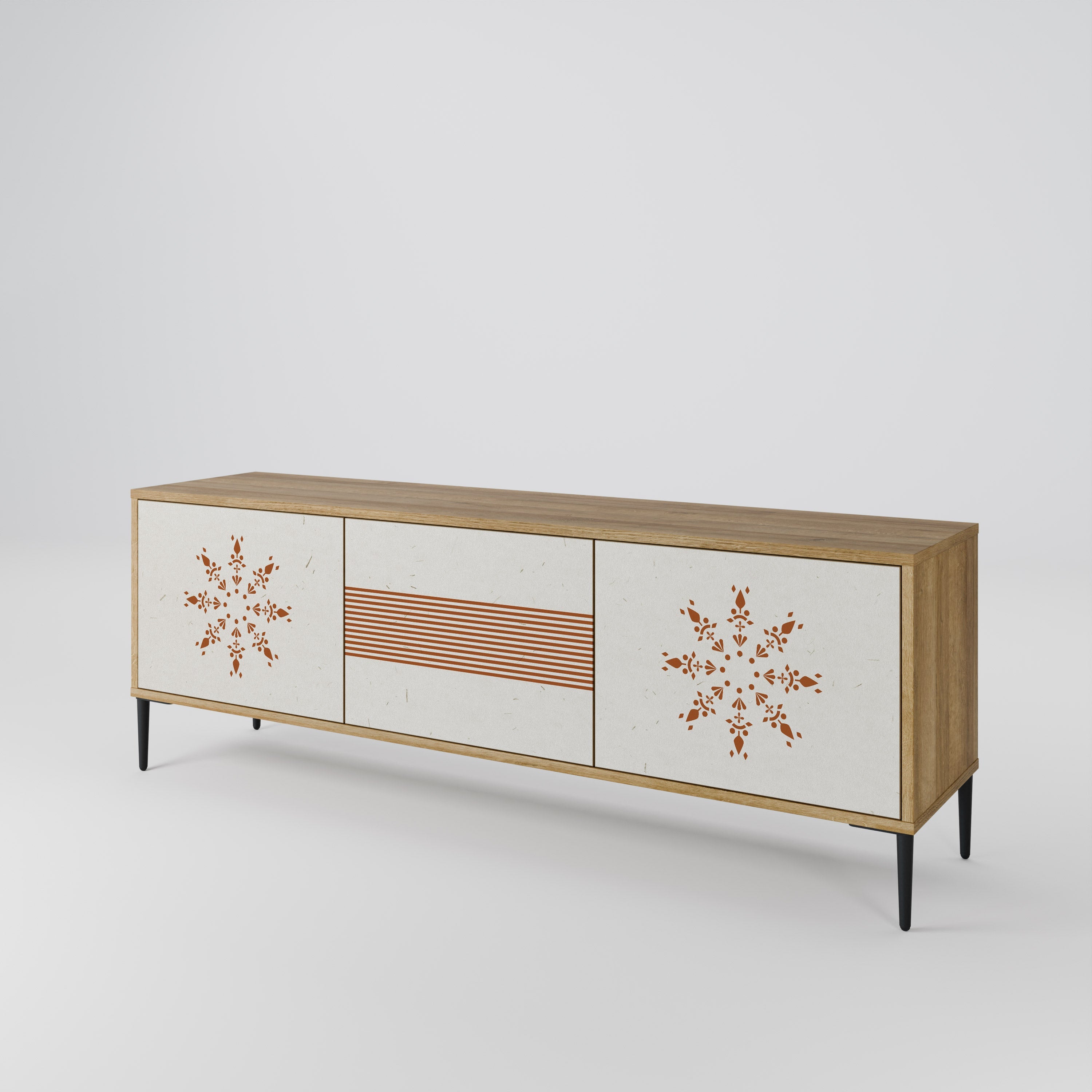 DAILY HARMONY TV-Lowboard mit 3 Türen in Eiche-Optik