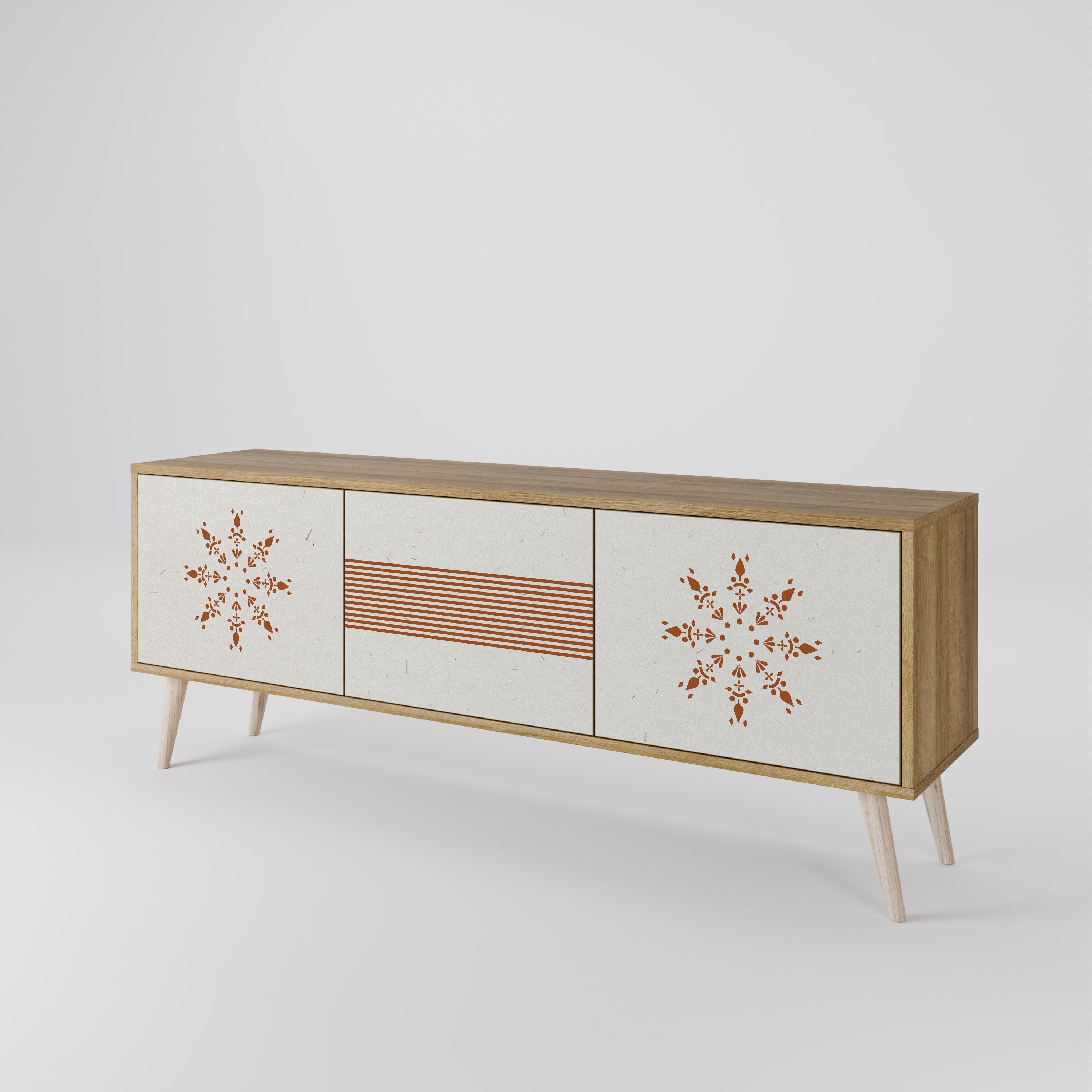 DAILY HARMONY TV-Lowboard mit 3 Türen in Eiche-Optik