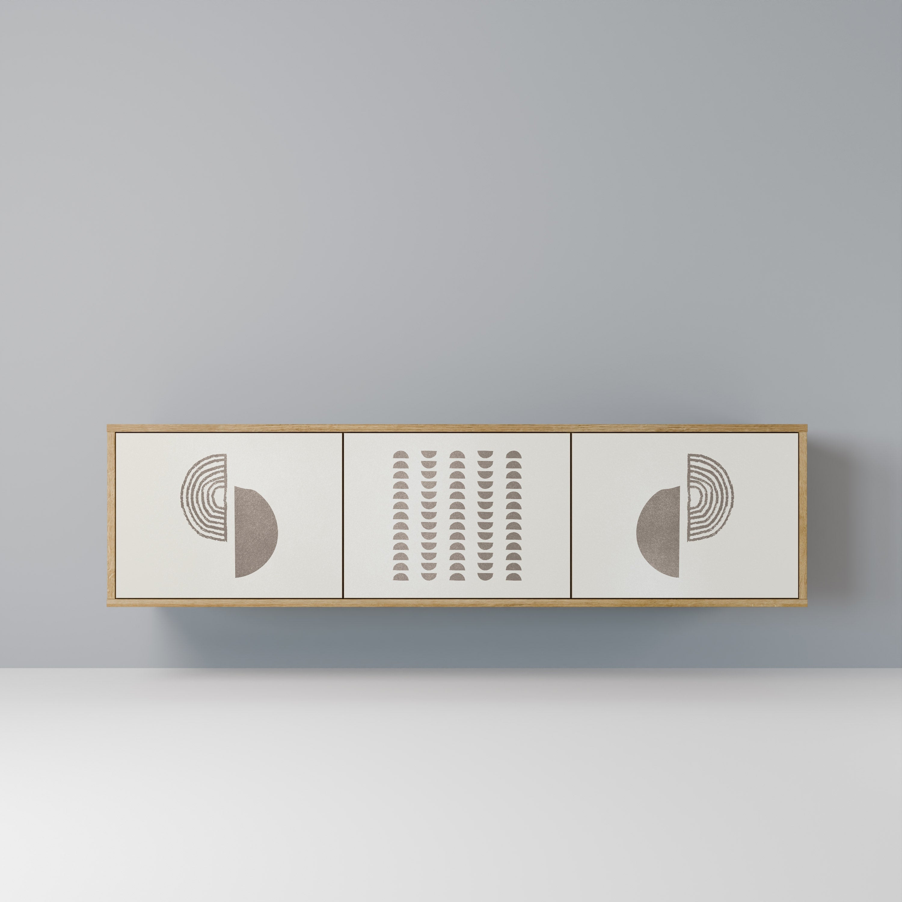 HARMONY ESSENCE TV-Lowboard mit 3 Türen in Eiche-Optik