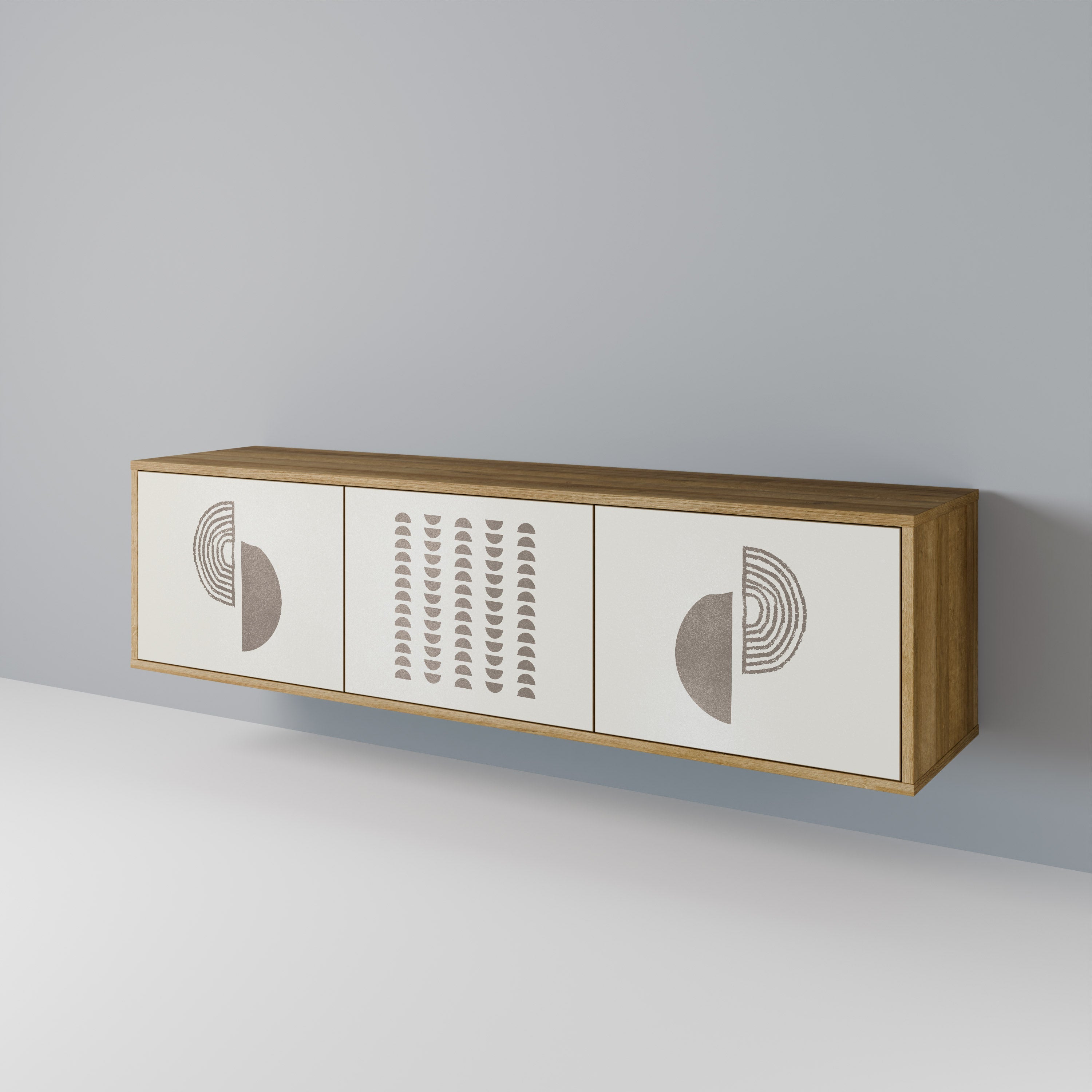 HARMONY ESSENCE TV-Lowboard mit 3 Türen in Eiche-Optik