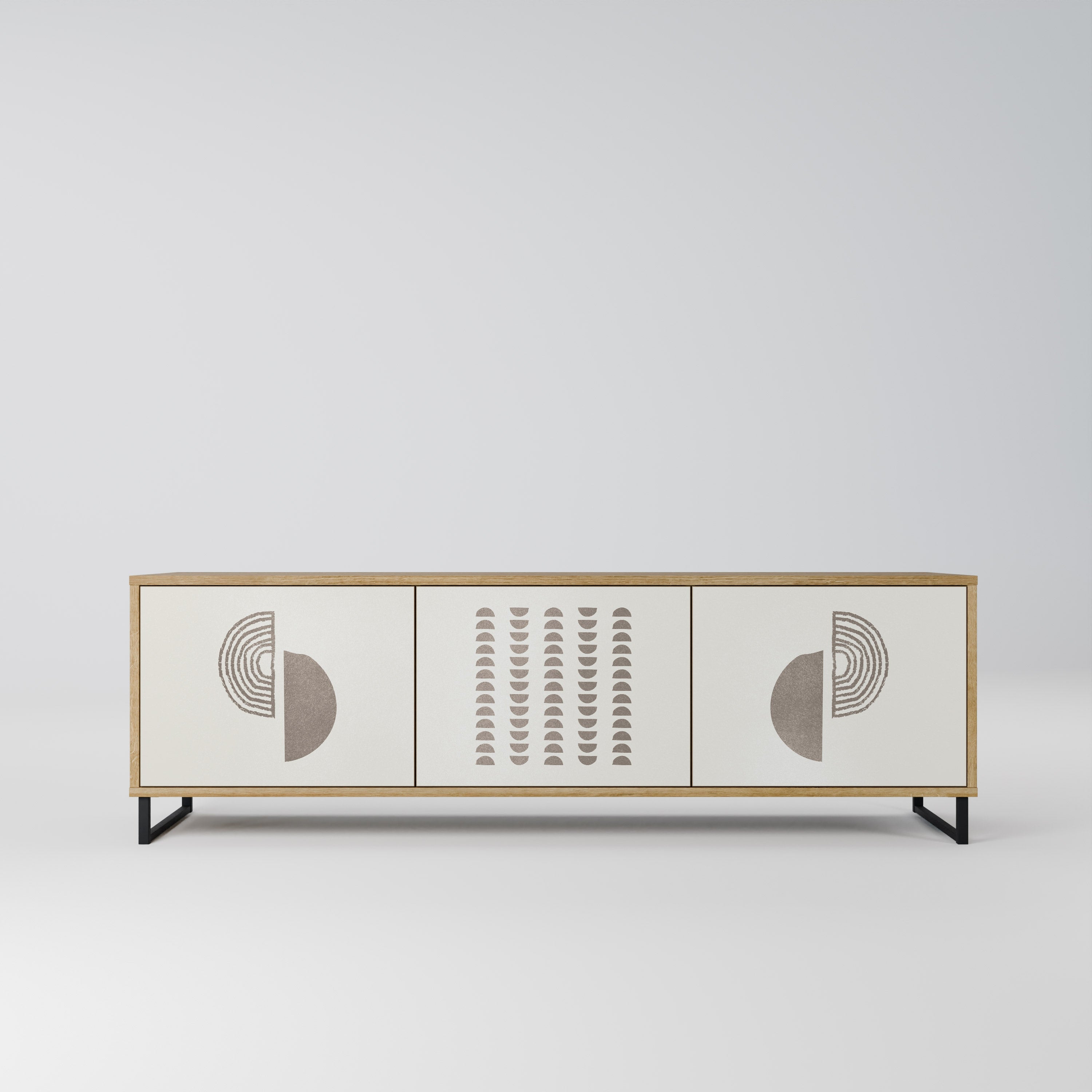 HARMONY ESSENCE TV-Lowboard mit 3 Türen in Eiche-Optik