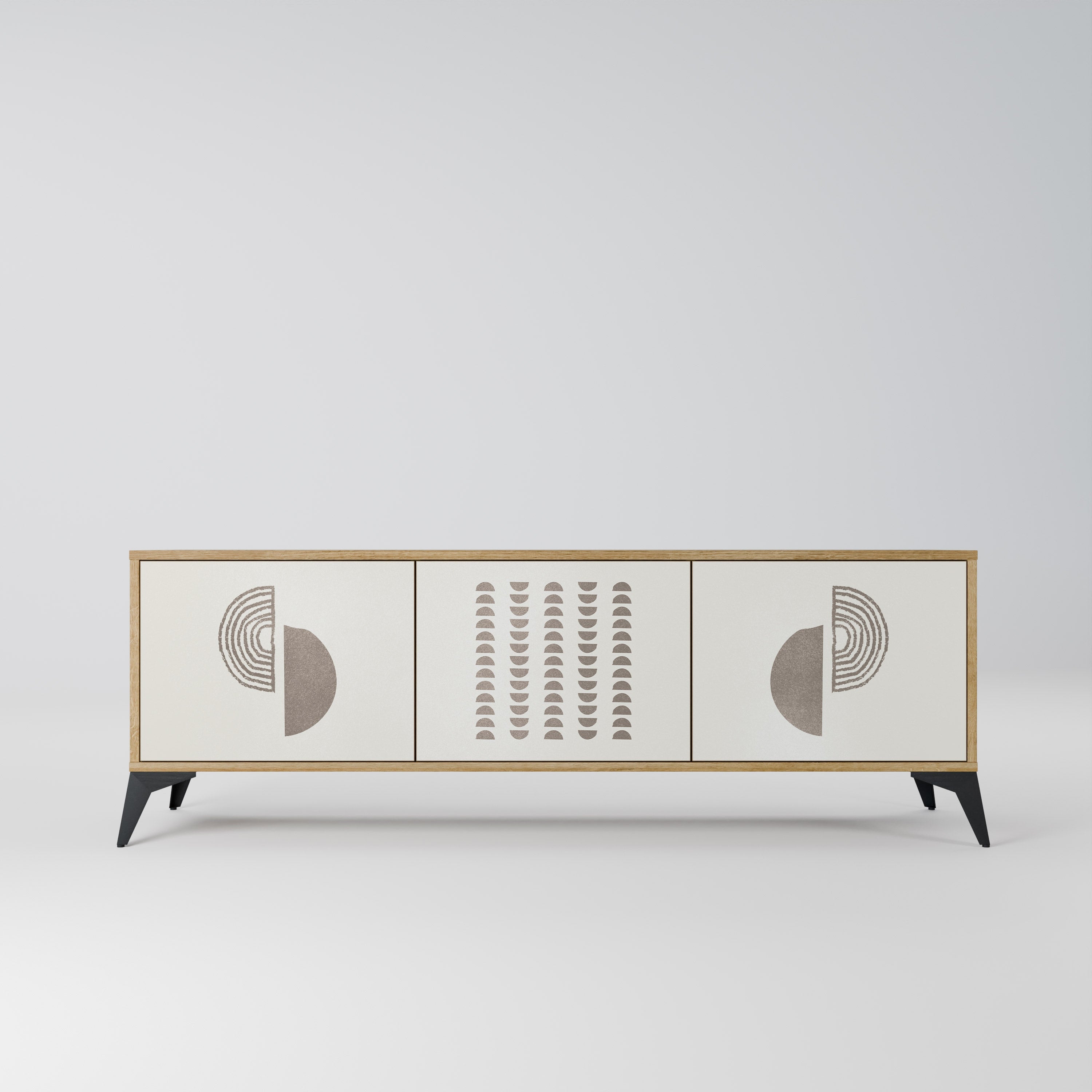 HARMONY ESSENCE TV-Lowboard mit 3 Türen in Eiche-Optik