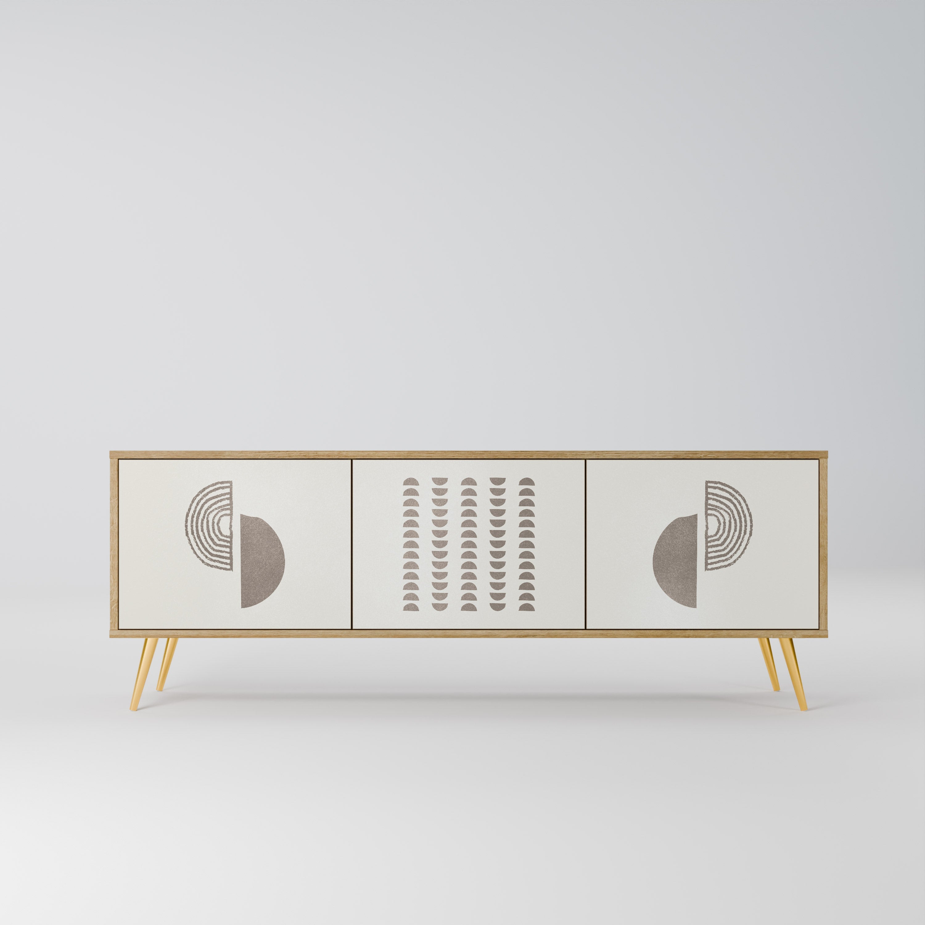 HARMONY ESSENCE TV-Lowboard mit 3 Türen in Eiche-Optik