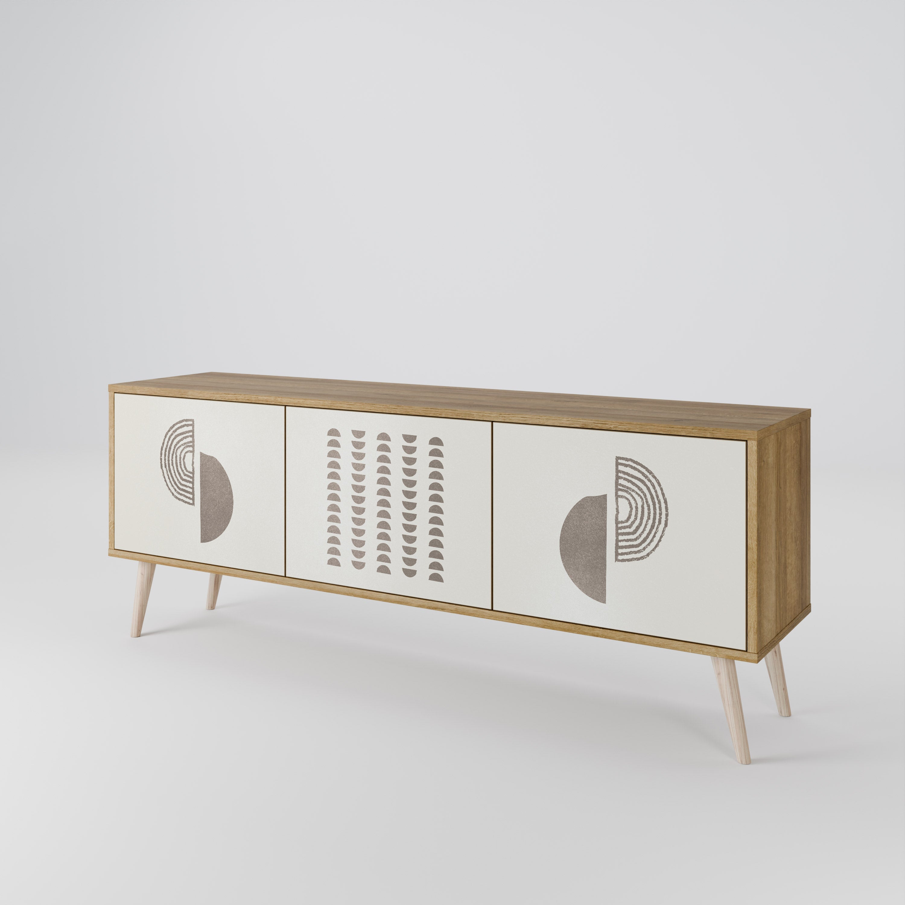 HARMONY ESSENCE TV-Lowboard mit 3 Türen in Eiche-Optik