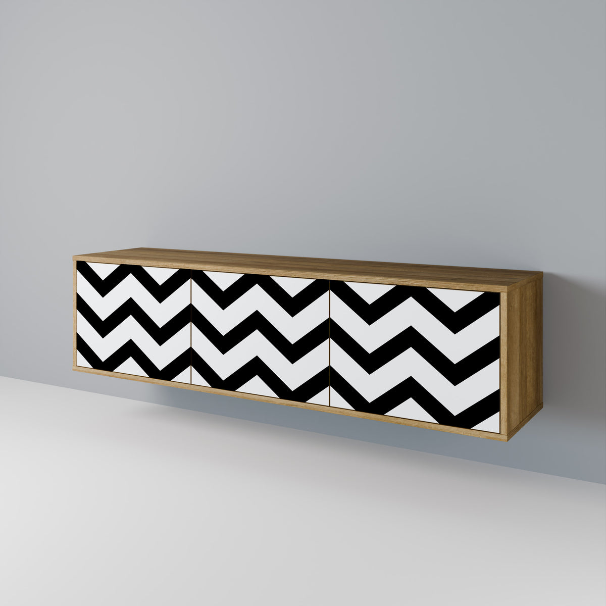 CLASSIC ZIG ZAG 3-türiges TV-Lowboard