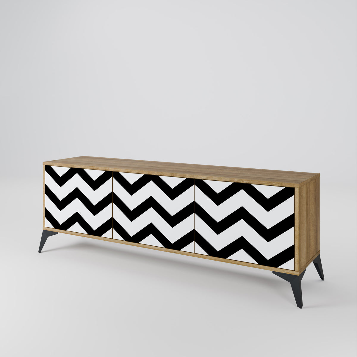 CLASSIC ZIG ZAG 3-türiges TV-Lowboard