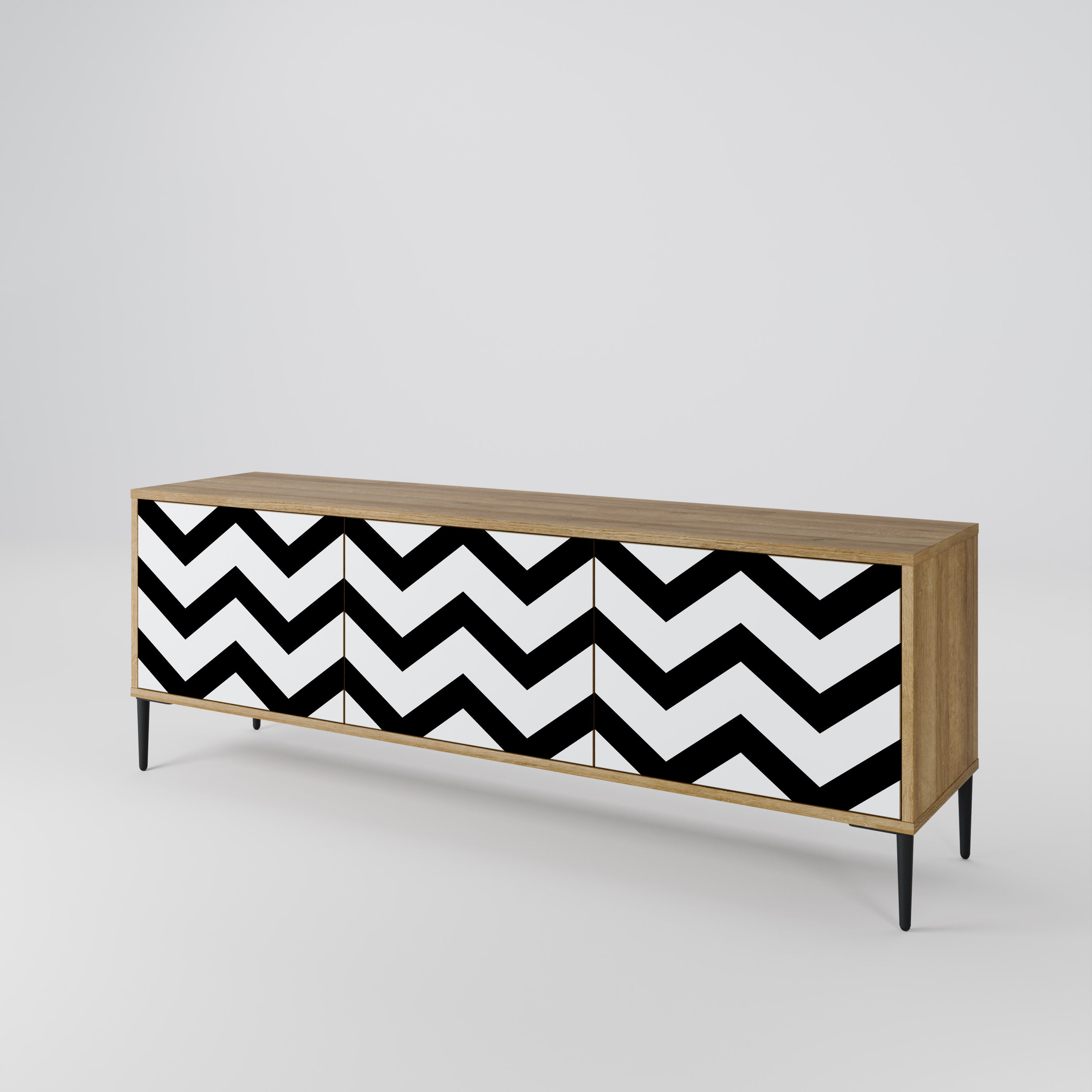 CLASSIC ZIG ZAG 3-türiges TV-Lowboard