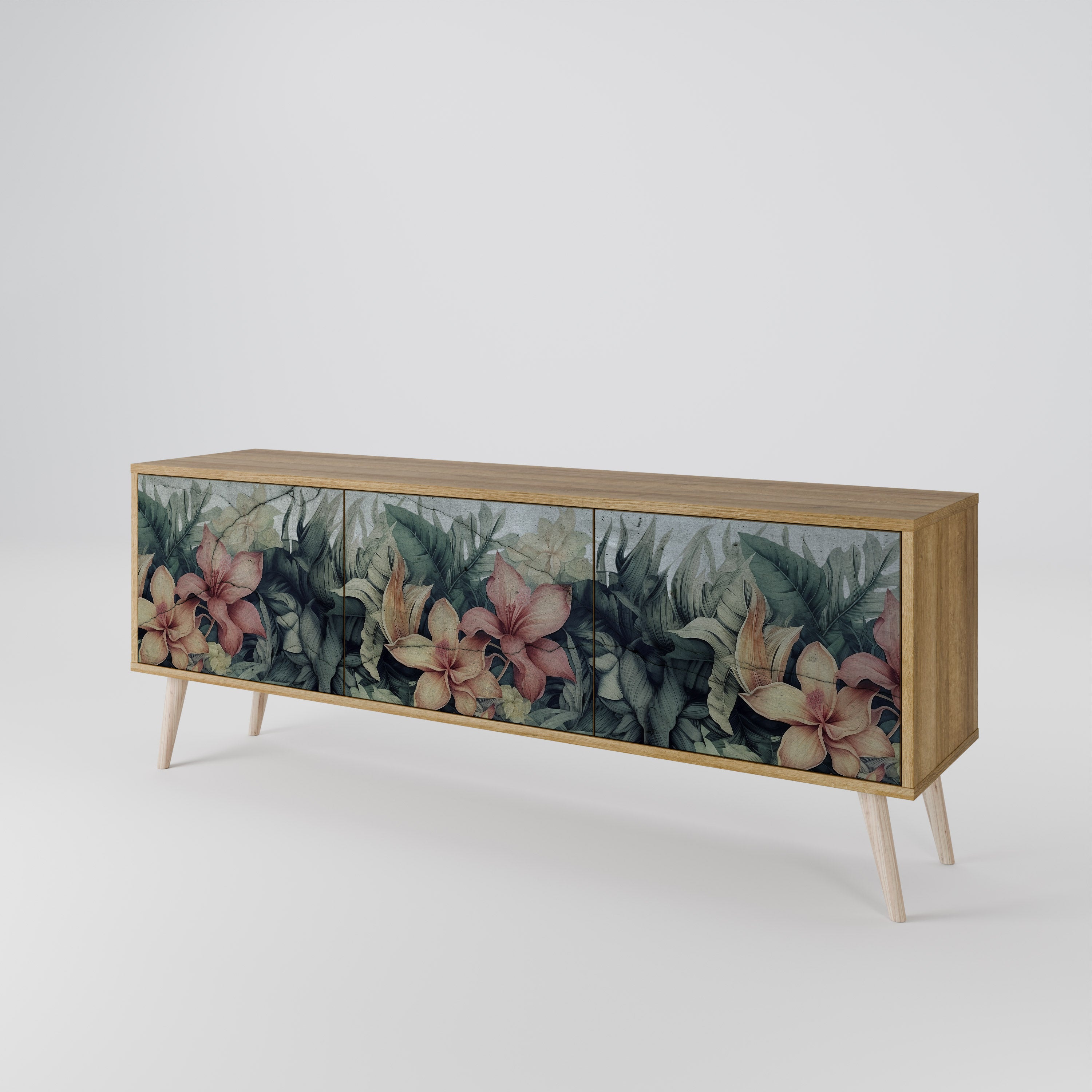HEAVENLY BLOOM 3-türiges TV-Lowboard