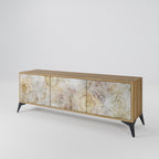 SUNFLOWER BLUR TV-Lowboard mit 3 Türen in Eiche-Optik