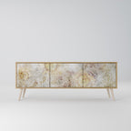 SUNFLOWER BLUR TV-Lowboard mit 3 Türen in Eiche-Optik