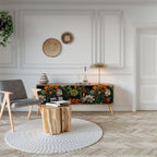 MIDNIGHT SPROUT 3-Door TV Stand in Oak Effect