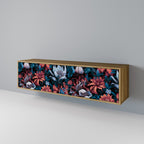 ETHEREAL BLOSSOMS TV-Lowboard mit 3 Türen in Eiche-Optik