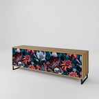 ETHEREAL BLOSSOMS TV-Lowboard mit 3 Türen in Eiche-Optik