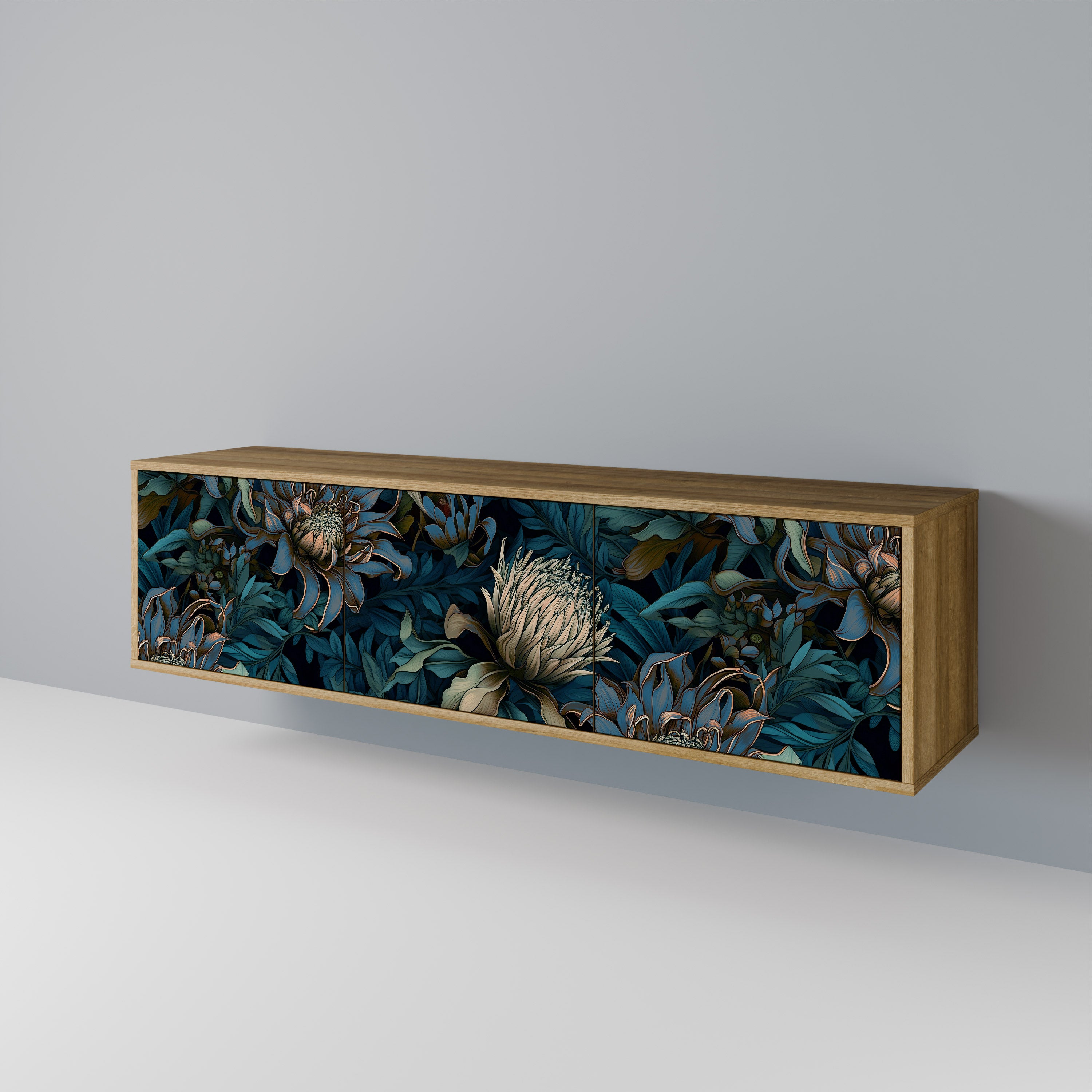TWILIGHT BLOOM 3-türiges TV-Lowboard
