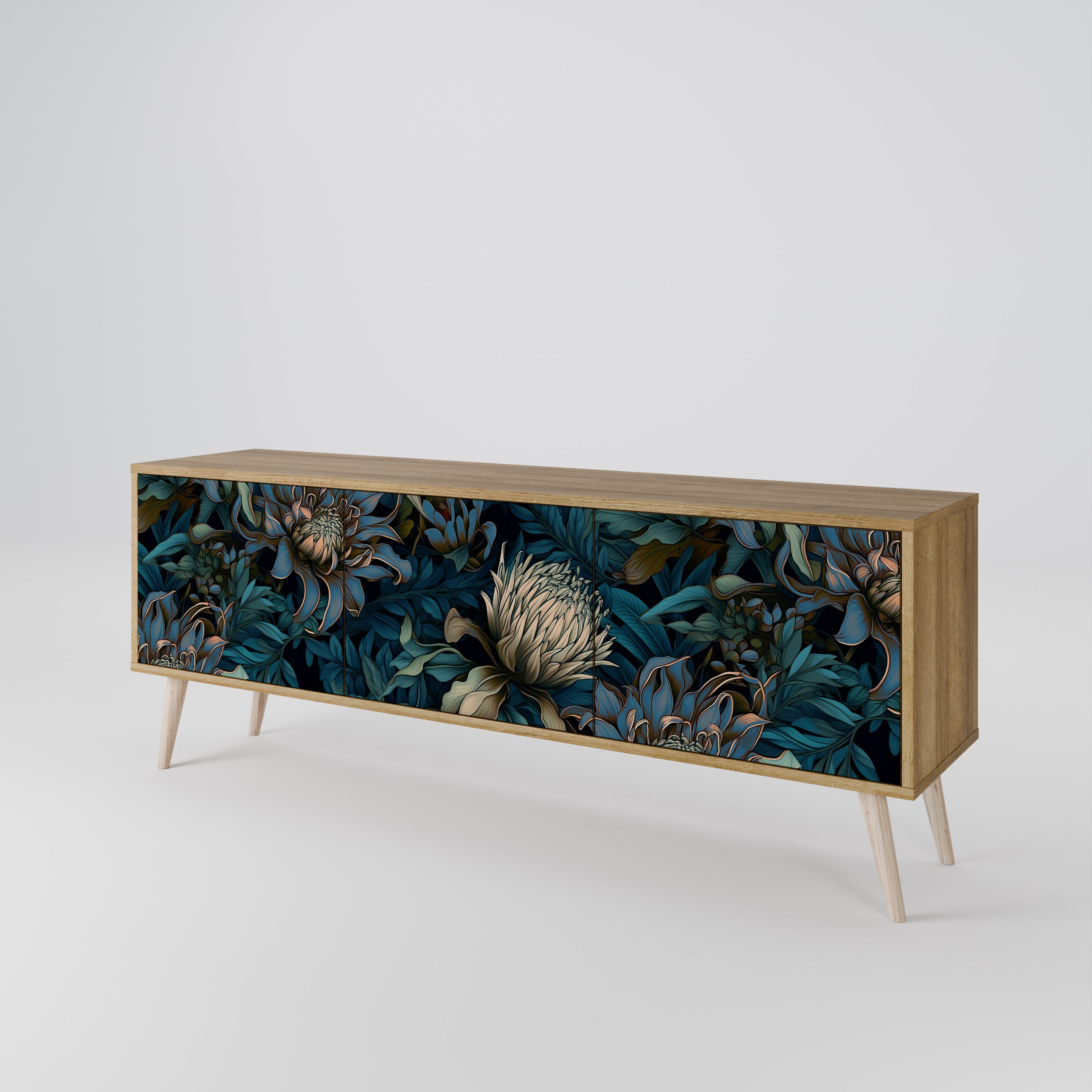 TWILIGHT BLOOM 3-türiges TV-Lowboard