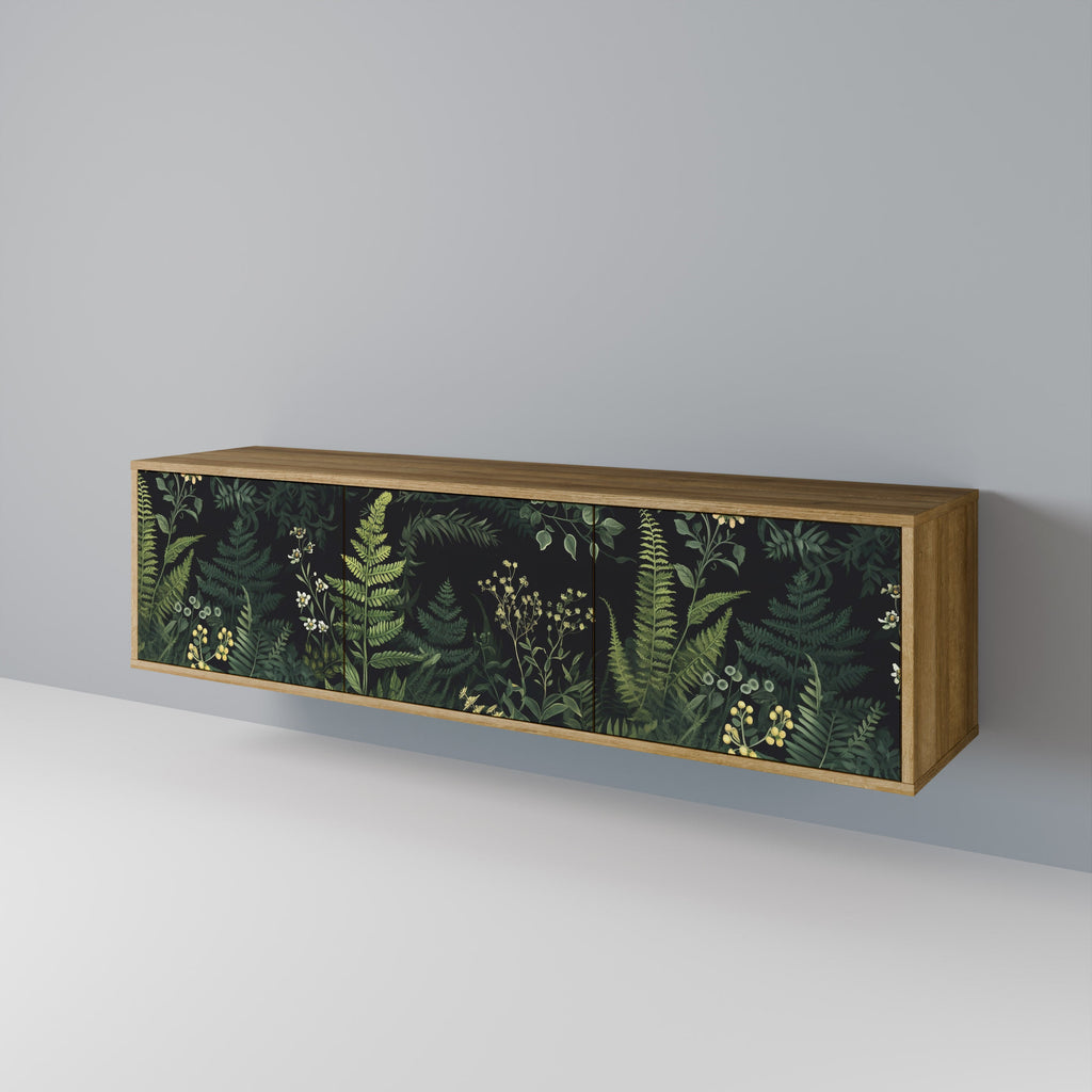 FERN FLOWERS TV-Lowboard mit 3 Türen in Eiche-Optik