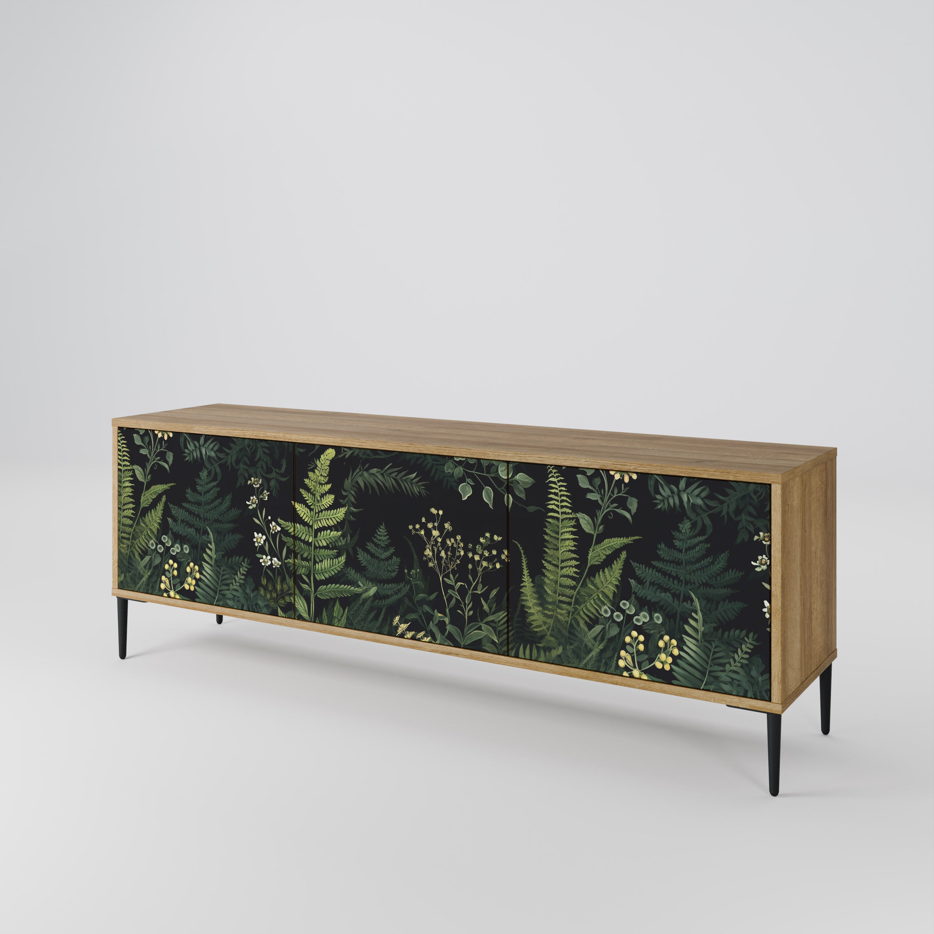 FERN FLOWERS 3-Door TV Cabinet