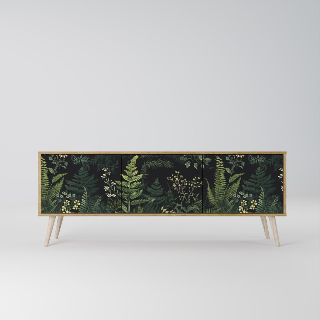 FERN FLOWERS TV-Lowboard mit 3 Türen in Eiche-Optik