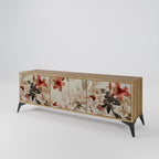 PETAL HARMONY TV-Lowboard mit 3 Türen in Eiche-Optik